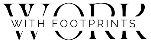 Logo Work with footprints